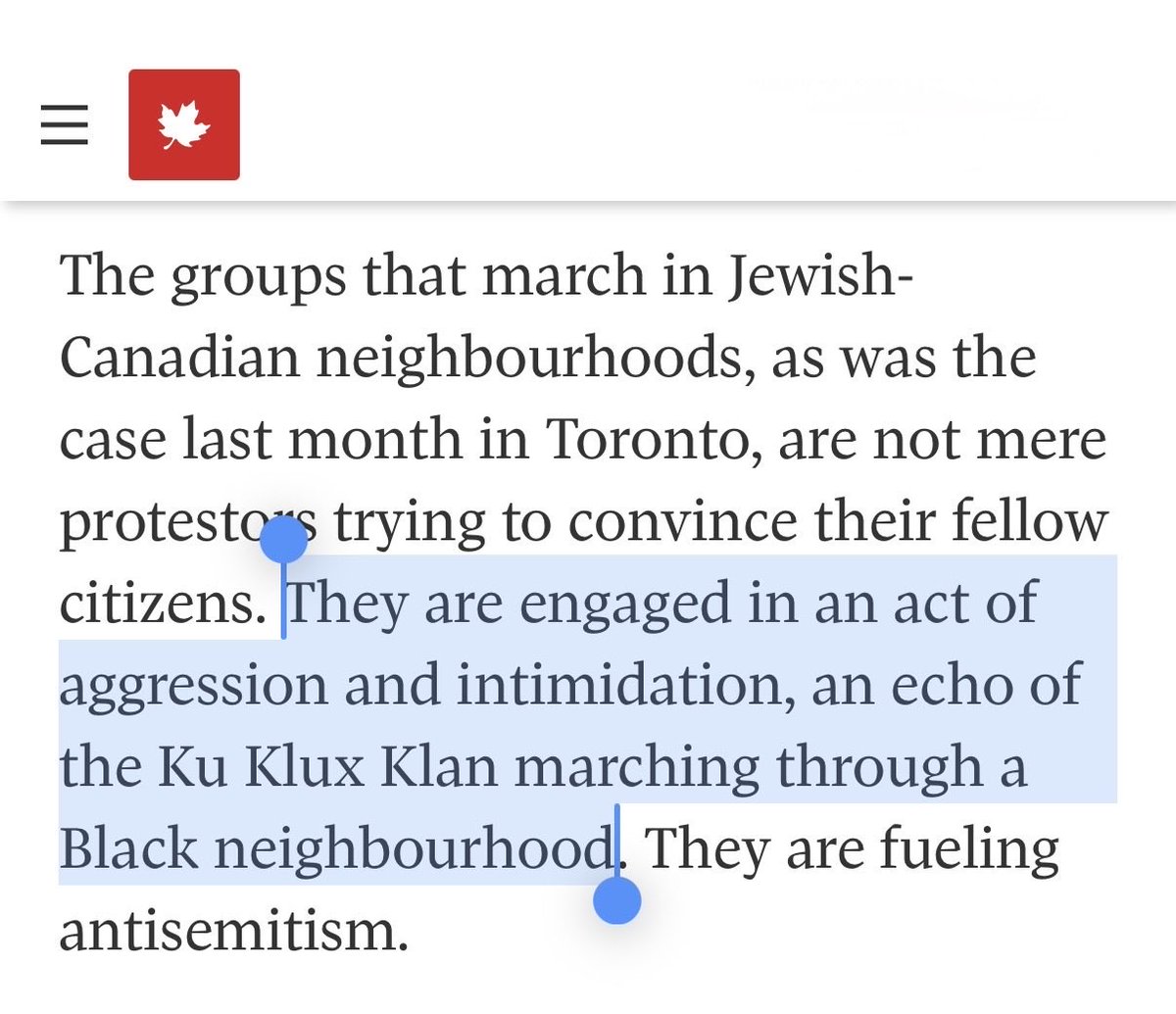 KevinVuongxMP's tweet image. Perhaps the morally malleable DEI crowd who criticized me for drawing a parallel between pro-Palestinian protestors marching through #Toronto’s Jewish neighbourhoods as akin to the “Ku Klux Klan marching through a Black neighbourhood” will believe me now that the @globeandmail…