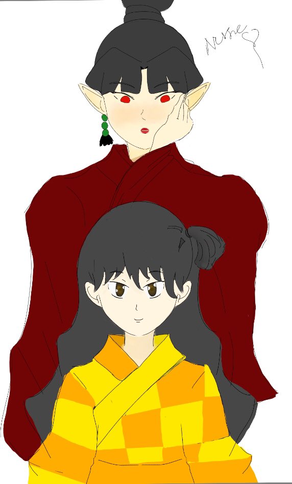 Nessa91594333's tweet image. Rins innocence would even get to kagura by me idk how to label this #inuyasha