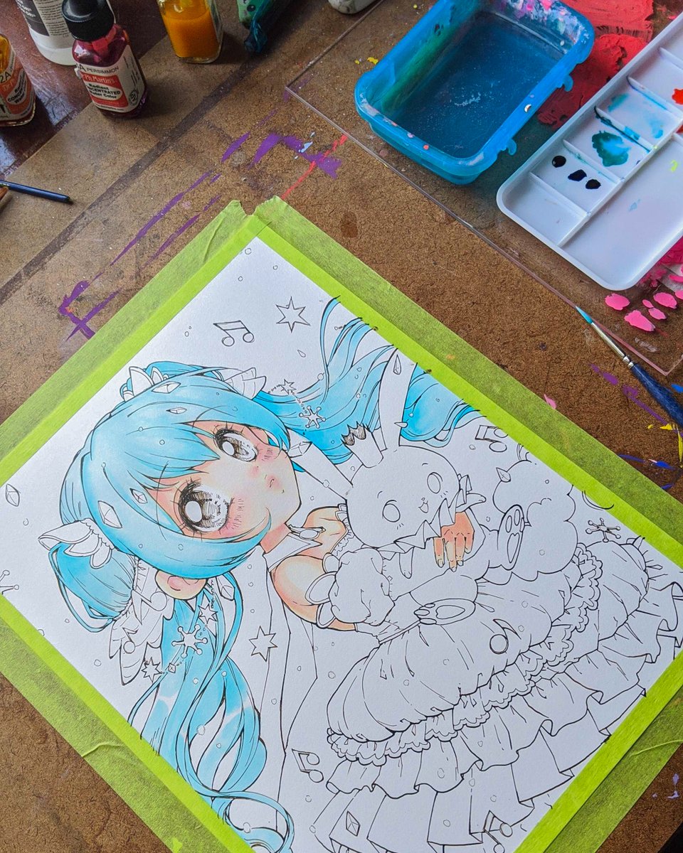 初音ミク 「Last of my studio pics! Excited for my n」|Ocean ☆のイラスト