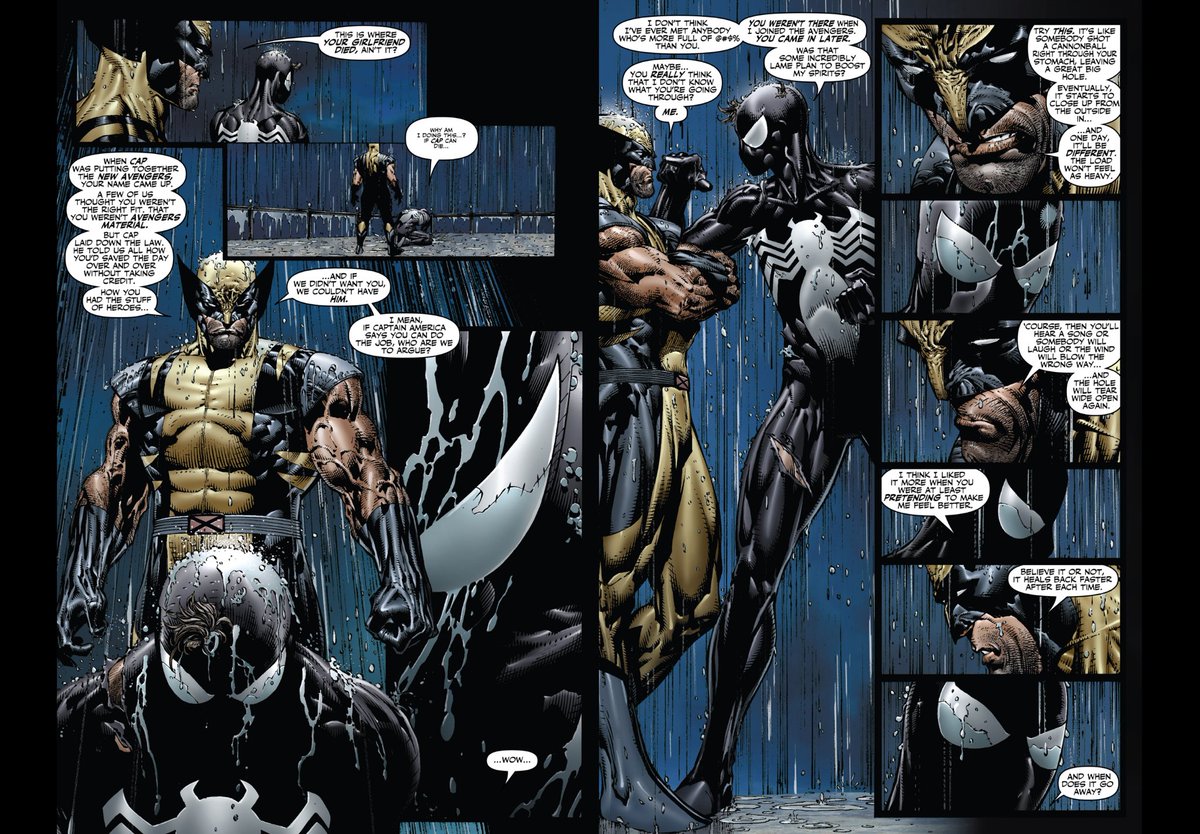 GunnerDobbins's tweet photo. Really like this moment with Spidey and Logan https://t.co/V8YU104QNC