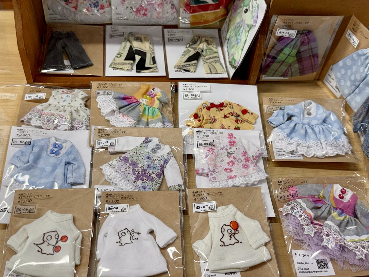 LittleworldDoll's tweet photo. 【アキバ】💖委託販売のお知らせ💖

『ろくびっと(@B6_6bit)様』より
素敵なシャツ👕やワンピース👗ズボン👖など
引き続きお預かりしております✨✨

皆様のご来店をお待ちしております🥰

#リトルワールド_ジーストア
#ドール委託 https://t.co/vrx1MFb9If