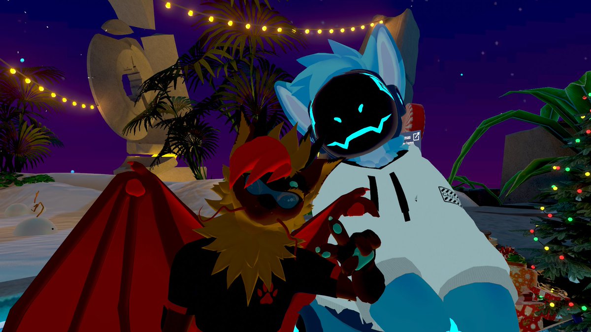 Got to meet <a href="/gaythanielad/">synthwave.flac</a> in VRChat :3
#VRChat