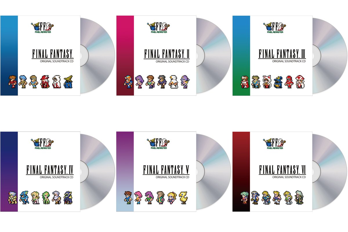 FINAL FANTASY PIXEL REMASTER Original Soundtrack CD」シリーズ6作品