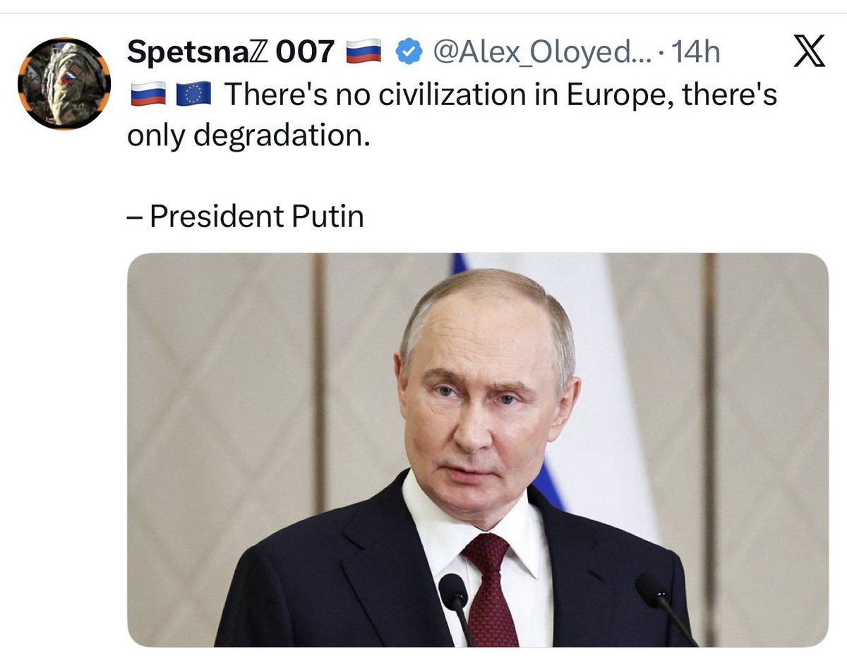 ShaunPinnerUA's tweet photo. Putin says there’s “no civilization in Europe”, yet Russia’s elite send their kids to European schools, buy luxury homes there, and park their mega-yachts in Monaco.

Even Putin’s own child was caught in a Parisian Gallery recently. https://t.co/ddWzbyXD1j