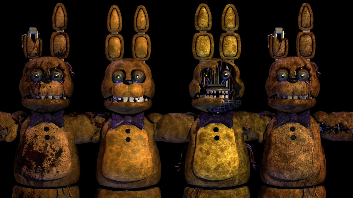 OptimizePackP3D's tweet image. Bears, rabbits, purple, gold, THEY'RE ALL HERE!

D.F.O.P Pack FNaF 2 95% finished

You waited, now we will deliver especially for you.

Renders, ported models made in Prisma3D 2.1/3.1.4

Withered SpringBonnie Alt (render 1) by: @donnielikesfnaf 

Other models by: @FiveNightsPack