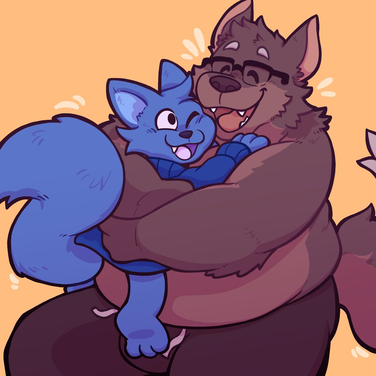 Halfbody comm for @/Shaggy6944 
Big hugs !! 🤗🤗