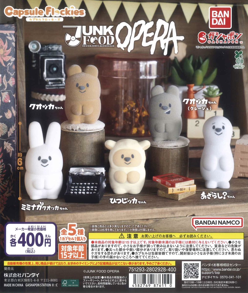 🌼本日の入荷商品🌼 ⚫︎ capsule flockies JUNK FOOD OPERA