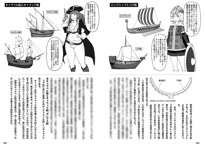 堀場亙先生とくーろくろ先生著の「萌えよ!艦艇学園 軍艦/艦艇の基礎知識」が発売開始です!
書き下ろしは古代～近世までの軍船!ガレー船、ドロモン船、ロングシップ、キャラベル船、キャラック船、ガレオン船、楼船、安宅船、戦列艦、フリゲートまで、近代より前の軍船を一挙解説します! 
