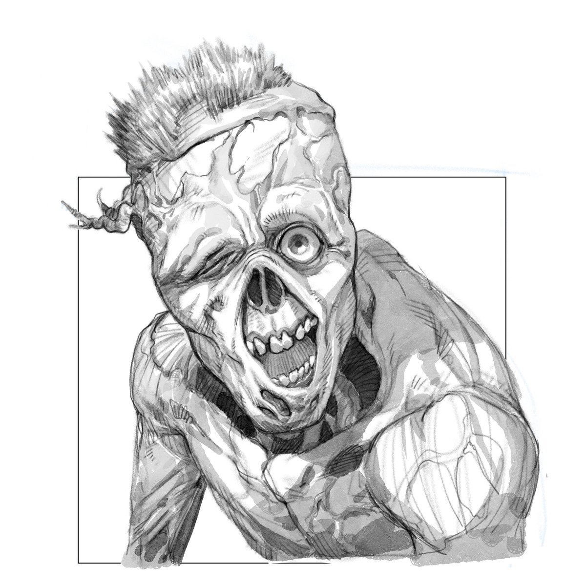 adrianm05917897's tweet photo. Part 1 of Harold’s portrait, a character from #Fallout 1. https://t.co/BoPe4OLUPt