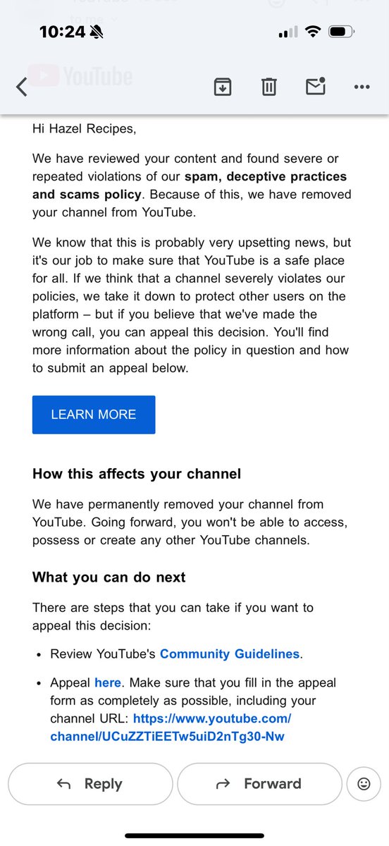 hazelrecipes's tweet photo. @YouTubeIndia 
@TeamYouTube 

I am Hazel 
Hazel Recipes
I know every Community Guideline YouTube has rolled out &amp; I’m sure there is no violation of any community guideline . I think this may have been a mistake. Please review it again &amp; give back my suspended account. https://t.co/uPkLmRSUAa