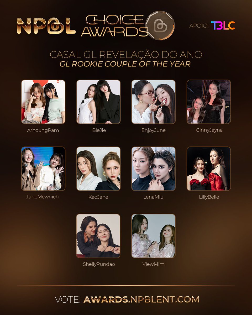 PortalGinJay's tweet photo. 📢 ALERTA VOTAÇÃO
 
Alkeys, precisamos da ajuda de vocês para votarem MUITO nas nossas GinJay e em Poisonous Love nessa votação, segue abaixo as categorias indicadas e o link:

🏆 SÉRIE GL DO ANO
◾ Poisonous Love The Series 

🏆 CASAL REVELAÇÃO DO ANO
◾ GinJay 

🏆 ATRIZ REVELAÇÃO DO ANO
◾ Ginny Natnicha 

🔗: https://t.co/OKBQ6WGmU9

Por favor, deem RT para que outras pessoas do fandom vejam 🫶

#พิษรัก #GinJay
#ginnynatnicha #aangelinaass
#PoisonousLoveTheSeries