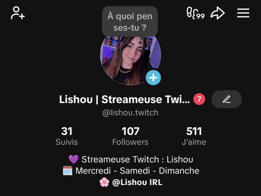 Les 100 followers sur mon nouveau compte Tiktok 🥹 et des petits follows sur Twitch aussi 💜
