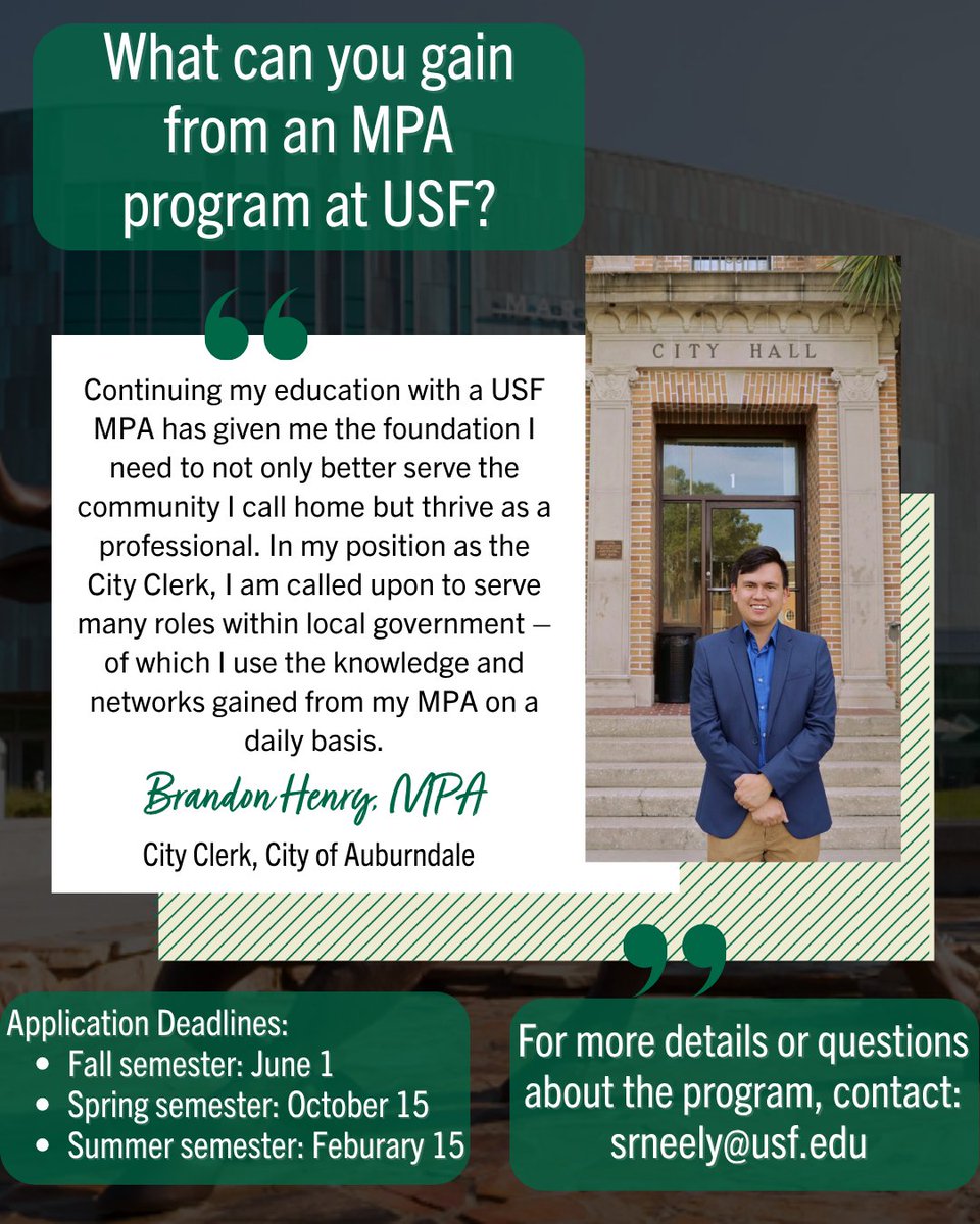 USF School of Public Affairs tweet media