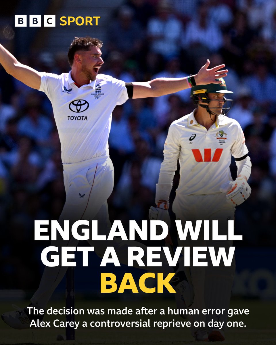 Test Match Special tweet media