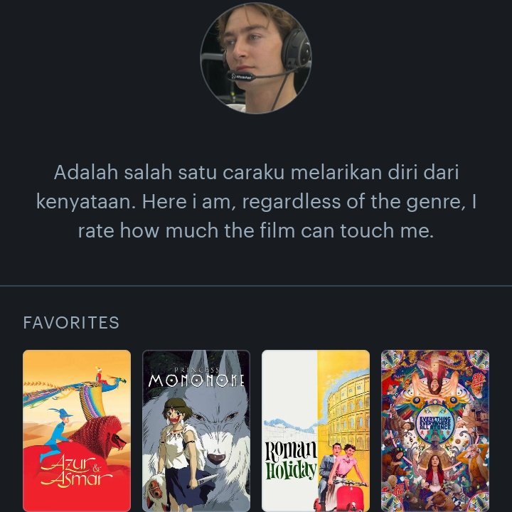 karena azur dan asmar jadi buat letterboxd juga untuk rate filmnya wkwk