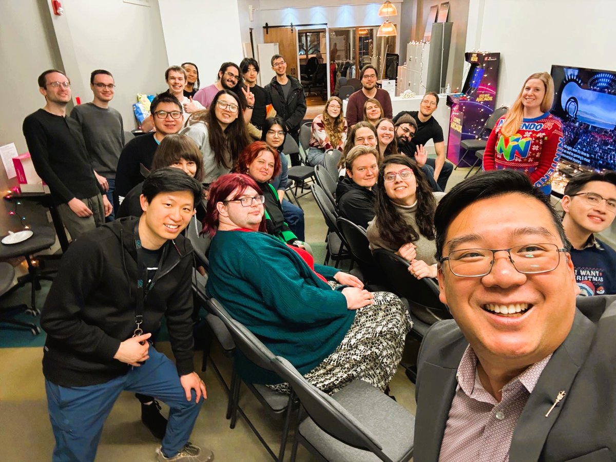 NathanIpYEG's tweet photo. Great night at the @IAAlberta Christmas Party - awesome vibes and even better people. Huge thanks to everyone who made it happen, and a special shoutout to Alberta’s gaming sector for the talent, creativity, and community spirit you bring year-round. 🎮🎄✨
#yeg #yeggamedev https://t.co/2hSvtZQvha