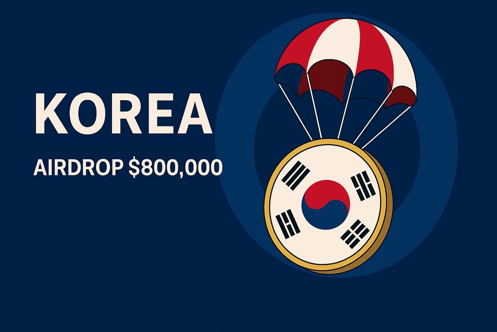 Claim $800,000 - $KOREA airdrop for first 5000 🔥 

$KOREA will list December 22nd at 15:00 UTC on $SOLANA

✅ Follow <a href="/KoreaXsol/">$KOREA</a> 
✅ RT + Like
✅ Comments $SOL address

Distribution airdrop december 21st ⏳