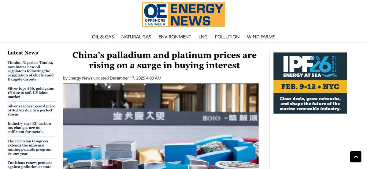 awanxtra's tweet photo. This news reflects two trends in the #platinum market:

China's move to position platinum as a "new energy metal" has garnered international attention.

The West has recognized China's pricing power in the precious metals market.

Furthermore, the risk warning issued by GFEX last night has indeed cooled down the international platinum market. This serves as a case in point.