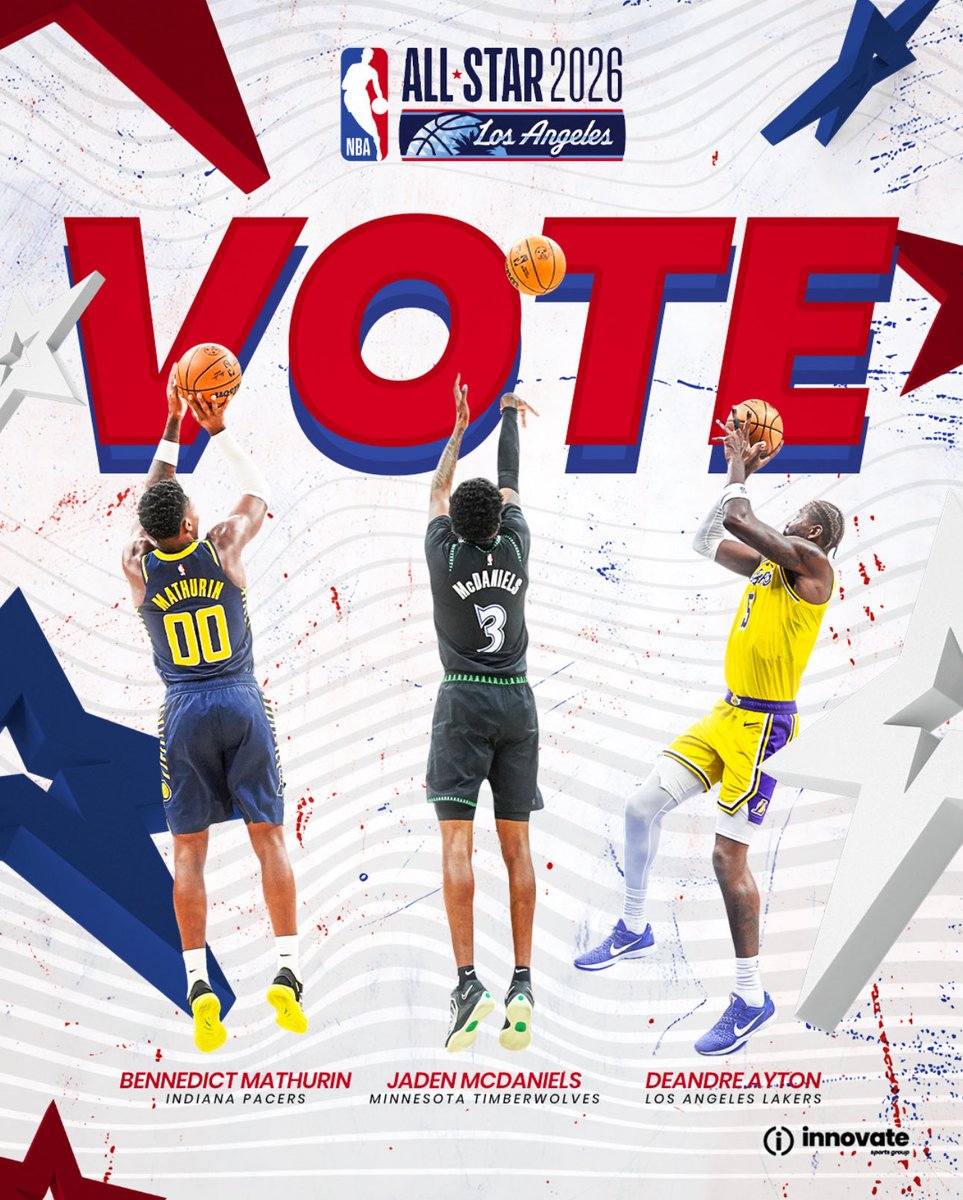innovatesports's tweet photo. NBA All Star voting is now underway! Make sure to go vote at https://t.co/KnjsN17peu #NBAAllStar ⭐️⭐️⭐️ https://t.co/hLoa7QndUB