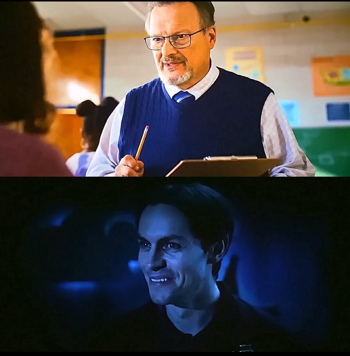 uorplefever's tweet photo. I like that both him and Michael were kind of a reference to Silver Eyes with the characterization of Dave Miller/Afton

In the movie Mr Berg is the “obvious” jerk and Michael is the “petty tyrant” https://t.co/UTdTd3eum2