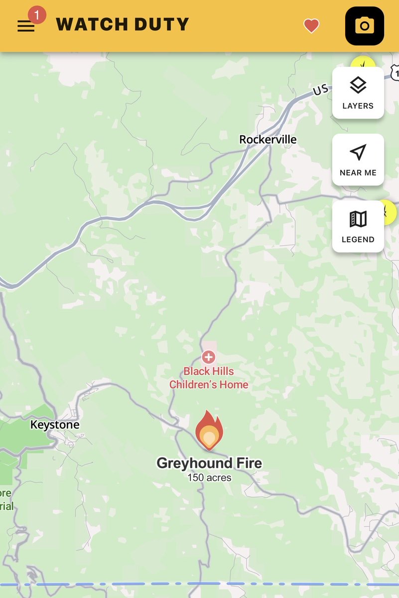 Another fire in the Black Hills along Highway 40 east of Playhouse Road. Latest report is 150 acres with a level 2 “set” evacuation warning. #SDwx