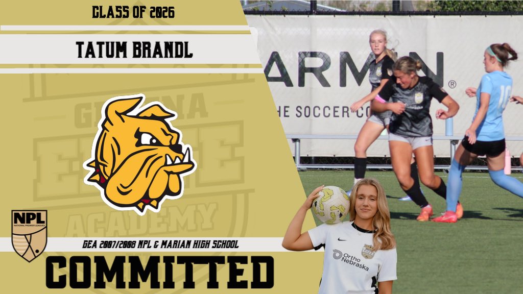 GretnaEliteAcad's tweet photo. Now โก๏ธ Omaha Marian
Next โก๏ธ Bulldog
Omaha, NE ๐ Duluth, MN
Congrats to Tatum Brandl (07/08G NPL) for verbally committing to the University of Minnesota Duluth ๐
We are proud of you Tatum ๐
Leaders. Play. Here.
#GEANPL #ClassOf2026
#NextLevelBound #DestinationNextLevel https://t.co/3Z0fPRrUBf