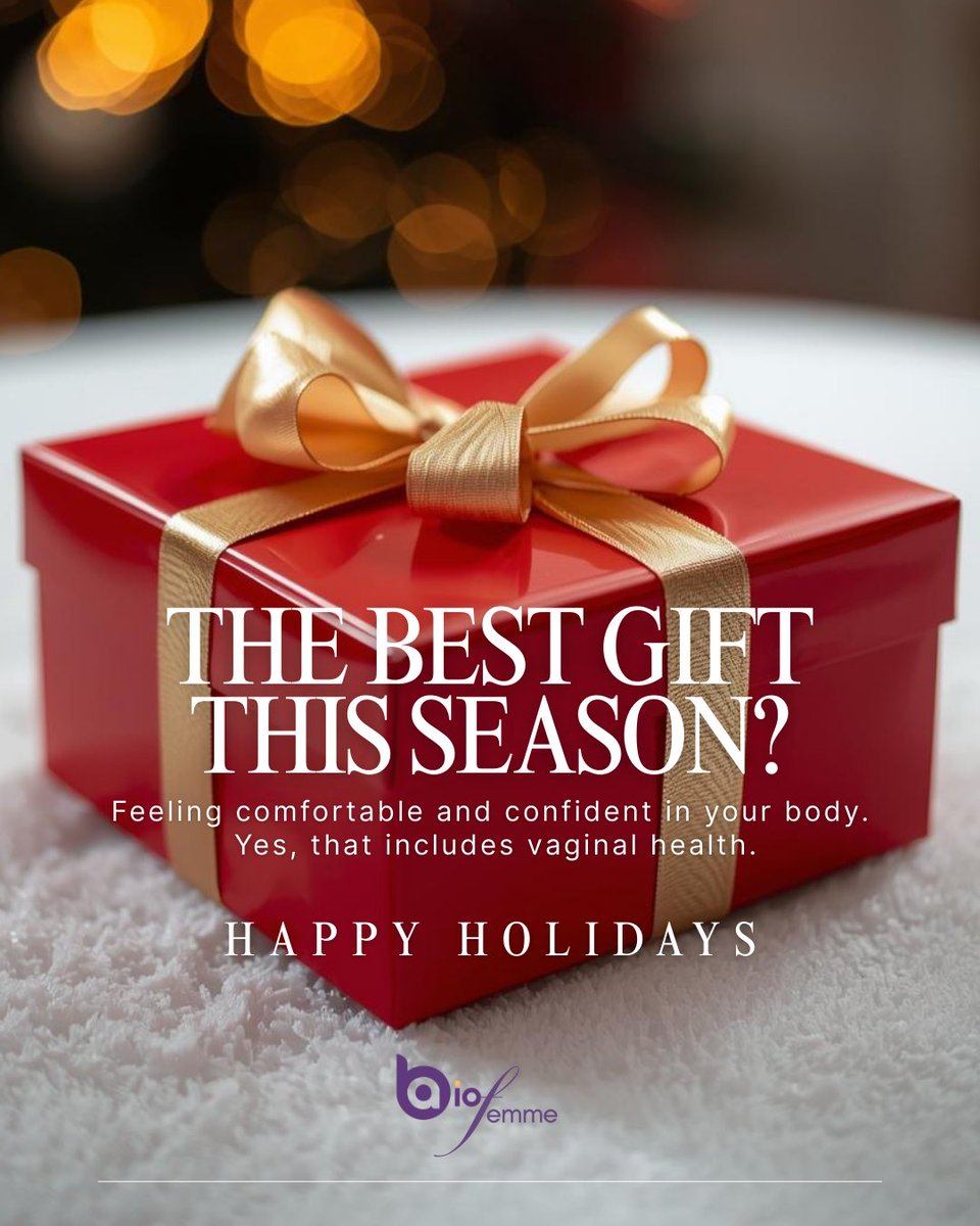 BiofemmeHealth's tweet photo. Wishing you a season of balance, comfort,
and care from the inside out.

Happy Holidays from BioFemme

@AnmolMD @ramankapoorrd @WomensHealthMag @AlbertaWomen https://t.co/rjN62NOIj2