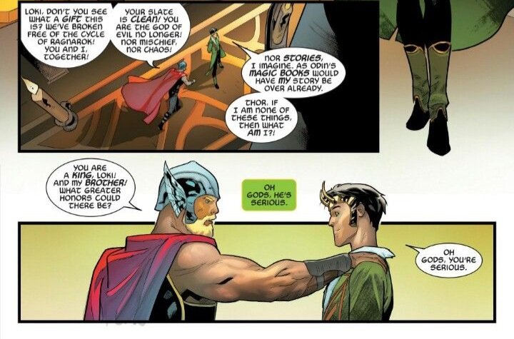 HarryPotte35100's tweet photo. I also find any scene showing Loki and Thor as close brothers very dear to my heart https://t.co/zbduldadVV