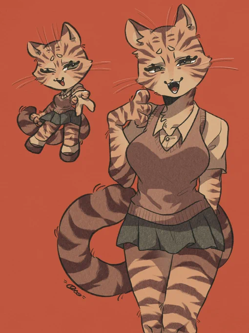 トラの女の子 #獣人 #イラスト #illustration