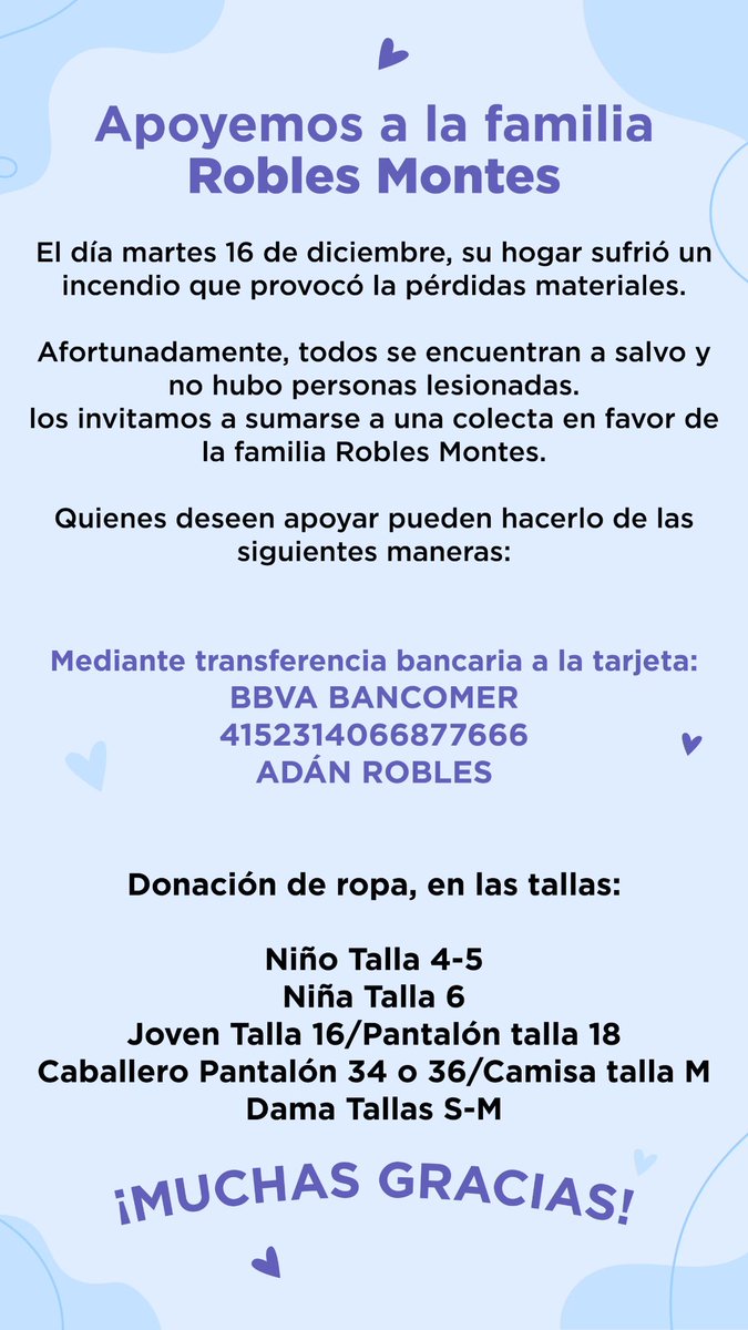Esta mañana se le quemó la casa a una familia en Fraccionamiento Puerta Real, afortunadamente solo hubo pérdidas materiales, pero la familia quedó desprotegida, ojalá podamos apoyar entre todos para ayudarles a salir adelante, más en esta fechas. <a href="/HermosilloGob/">Gobierno de Hermosillo</a>