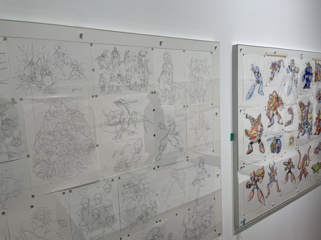 BreathofFire_'s tweet photo. Check out all those Breath of Fire III sketches being shown at a Capcom exhibit in Tokyo! https://t.co/5mRsMTW0J5