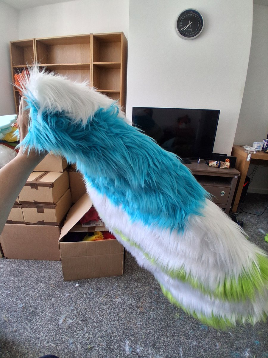 Bird tail is quite big and heavy