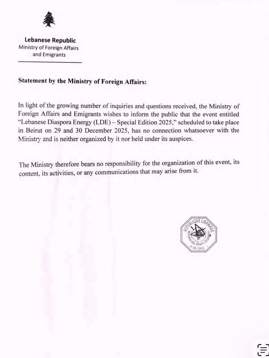 Embassy of Lebanon in Washington, DC tweet media