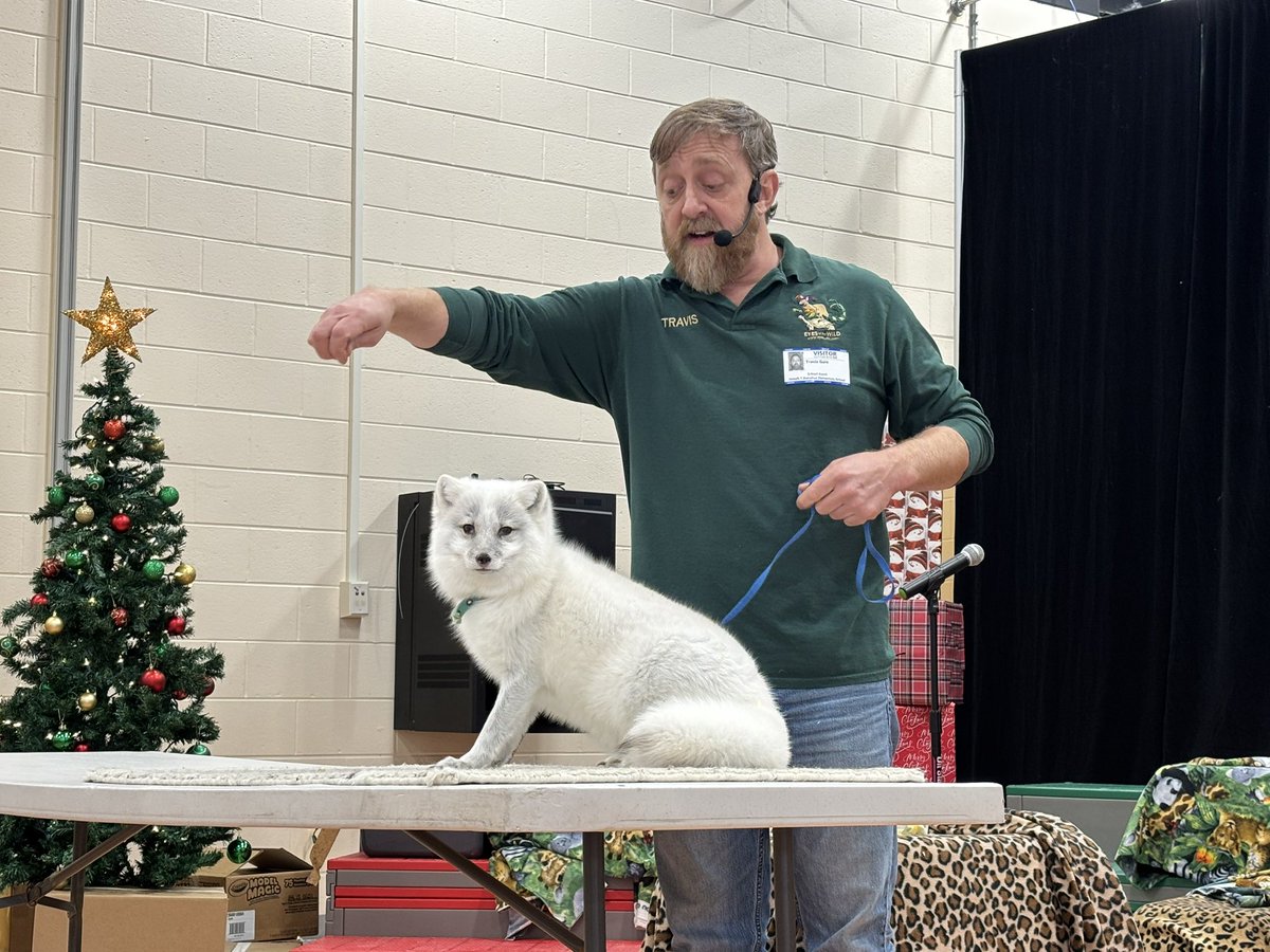 The 3rd grade G&amp;T students and families enjoyed a great animal assembly today. Thank you to Travis from Eyes of the Wild!