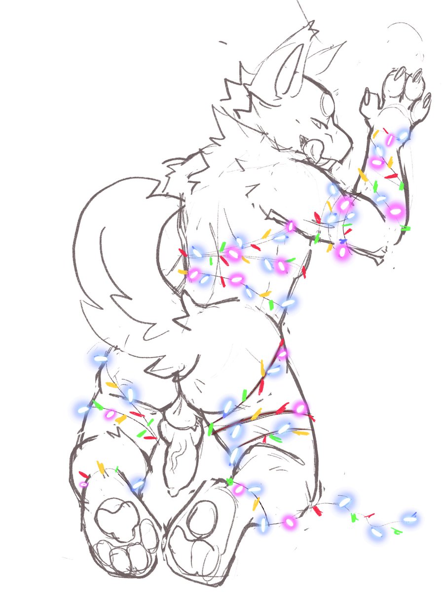 Christmas lights 18+ YCH 
$85 - Any species, masc only