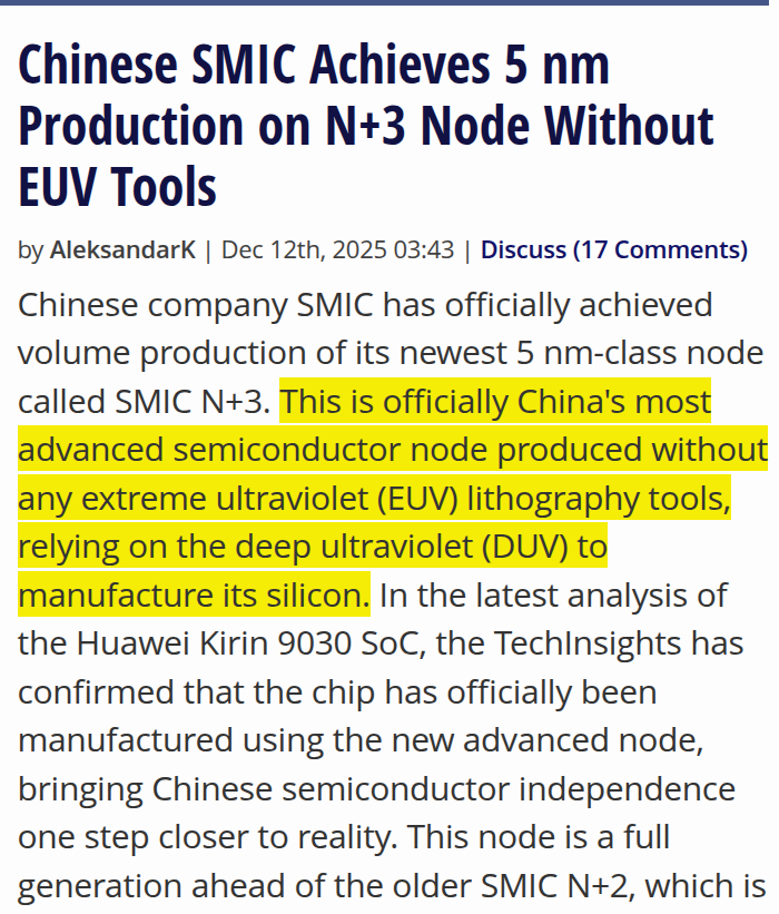 SMIC N+3 5 nm article