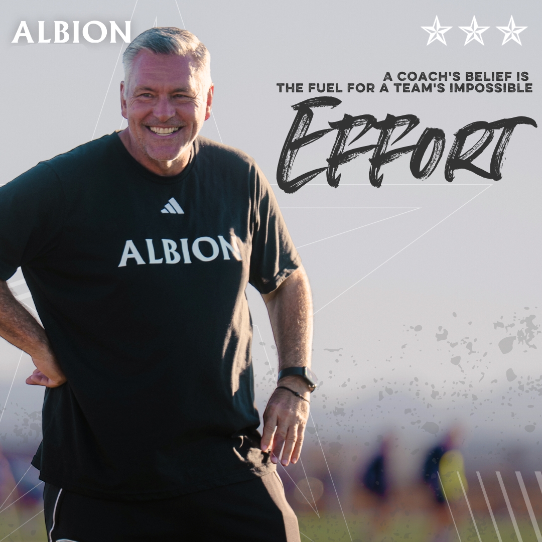 AlbionSc's tweet image. "A coach's belief is the fuel for a team's
impossible effort" 🌟

#MondayMotivation
#WERALBION