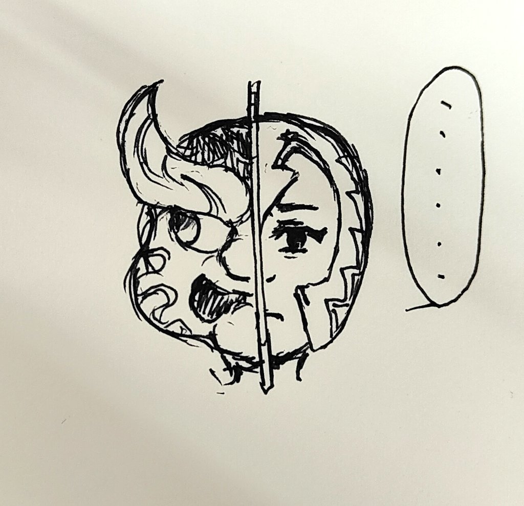 無計画に描いた幹部。
絵を描いたのでちょっとMP回復。 
