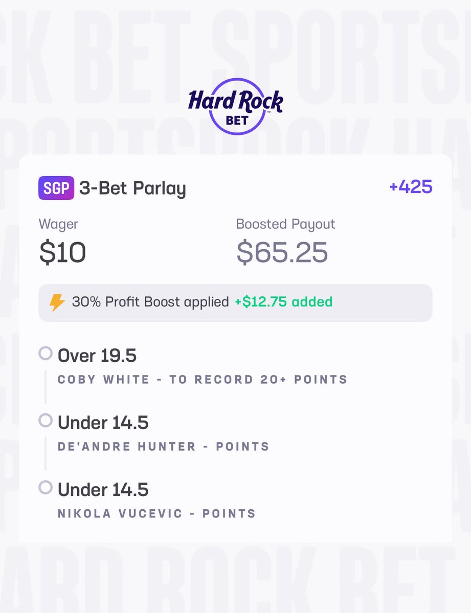 Profoster's tweet image. Check out this bet I placed on Hard Rock Bet! share.hardrock.bet/Pt0T/bet?deep_…