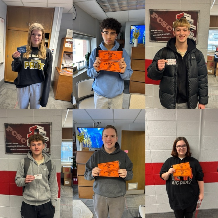 Congratulations to some of our winners from today’s 3 Days of Finals Drawings. Thank you to Papa John’s, Pizza Hut, Culver’s Wings Etc, and Jimmy John’s for their generous donations. #PHSlearning4ALL #choosetomaketodaygreat