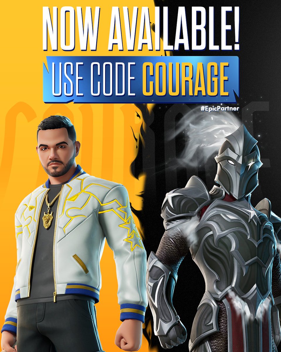 CouRageJD's tweet image. THE COURAGE ICON BUNDLE IS NOW AVAILABLE WORLDWIDE!

The ONLY way I get support is if you use my code "COURAGE" OR BUY THROUGH THIS LINK: 
fortnite.com/item-shop?crea…

THANK YOU FOR MAKING THIS POSSIBLE! #EpicPartner