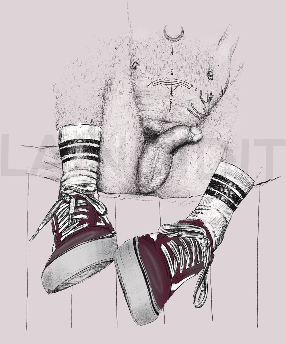 Show me your favorite shoes 🤤 

Inspired by <a href="/deerxander/">Deerxander Alex</a> 😈 🤍
By <a href="/laindidit/">Laindidit</a> 

#bigdick #laindidit #bigballs #hairyman #hairydick #artistdick #illustration #bigcock #sexyman #shoes #hairyballs