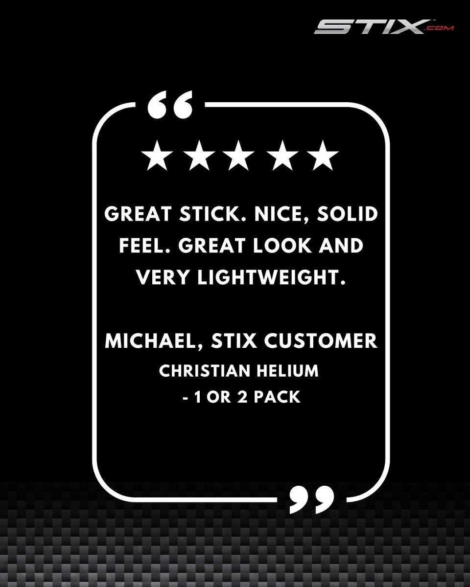 AllThingsSTIX's tweet image. Stocking stuffers are great… but a 5-star stick hits different ⭐⭐⭐⭐⭐

Our customers are loving the Christian Helium, and we don’t blame them. Light in the hands, big on performance, just in time for the holidays, and FREE shipping on us.

stix.com/products/chris…