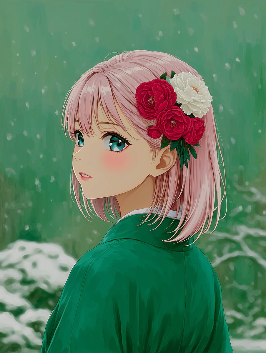 ゆきんこ ゆきんこみゅ 今日はグリーンです。