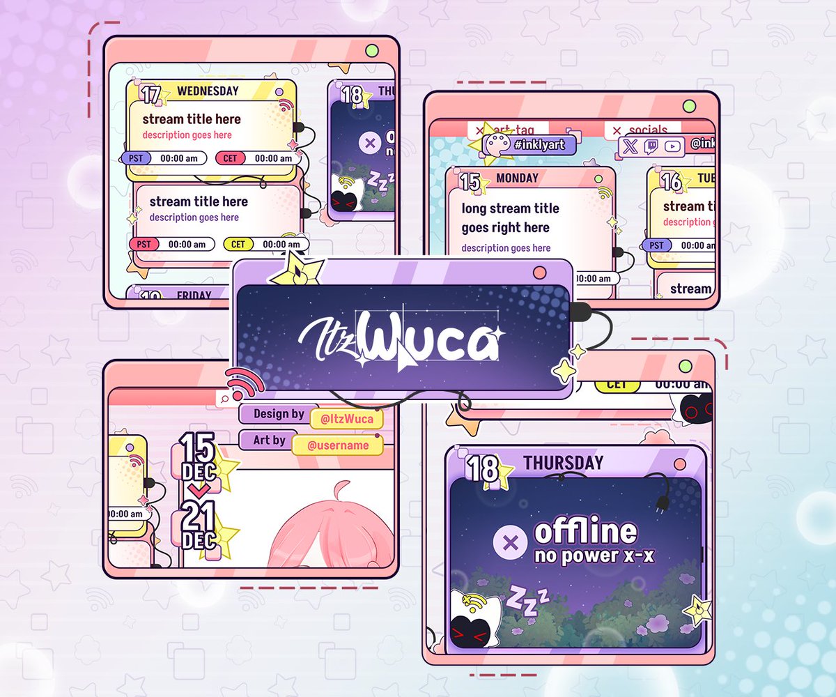 ItzWuca's tweet photo. *NEW* schedule wip~ 💫🌐 https://t.co/OABVikFswr