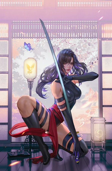 PSYLOCKE: NINJA #1 616 Comics Exclusive Variant illustrated by Fanyang #marvelcomics #Psylocke #comiccover #commissionopen I'll be at #HolidayMatsuri, Artist Alley #L12 - hope to see you there!