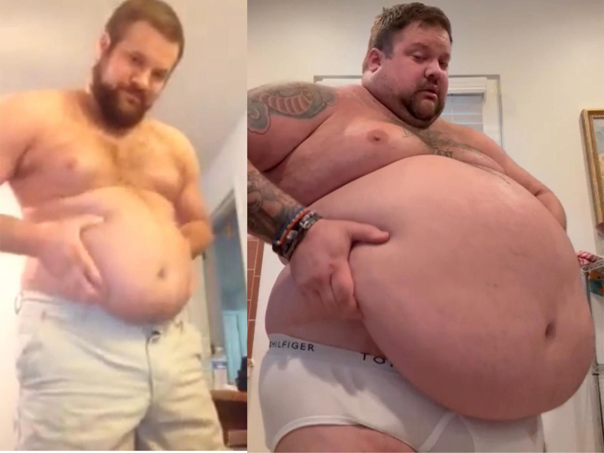 Grrth13's tweet photo. What the hell did I do to myself? I used to think I was fat then… shouldn’t this be enough? How come I want to gain hundreds of more pounds of fat? https://t.co/eQZih5Wjzb