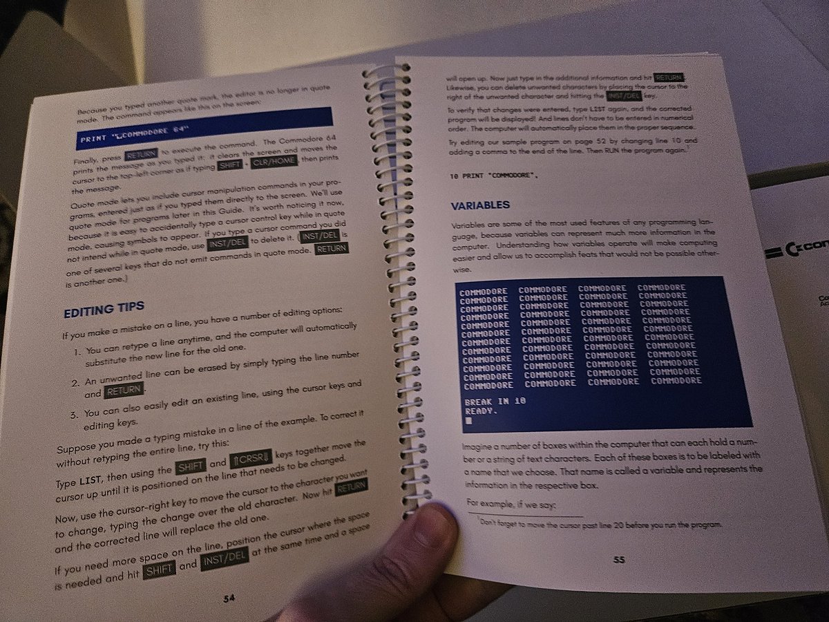 StripesbyNW's tweet photo. Thank you @commodoreofcl for bringing back a piece of my childhood! The unboxing alone, was worth it. Thoughtful packaging, cassette tape &amp; the spiral-bound user guide was nostalgia overload and i haven’t even booted it up. #Commodore64Ultimate #Commodore64 #C64 https://t.co/NcG8pnilJ4