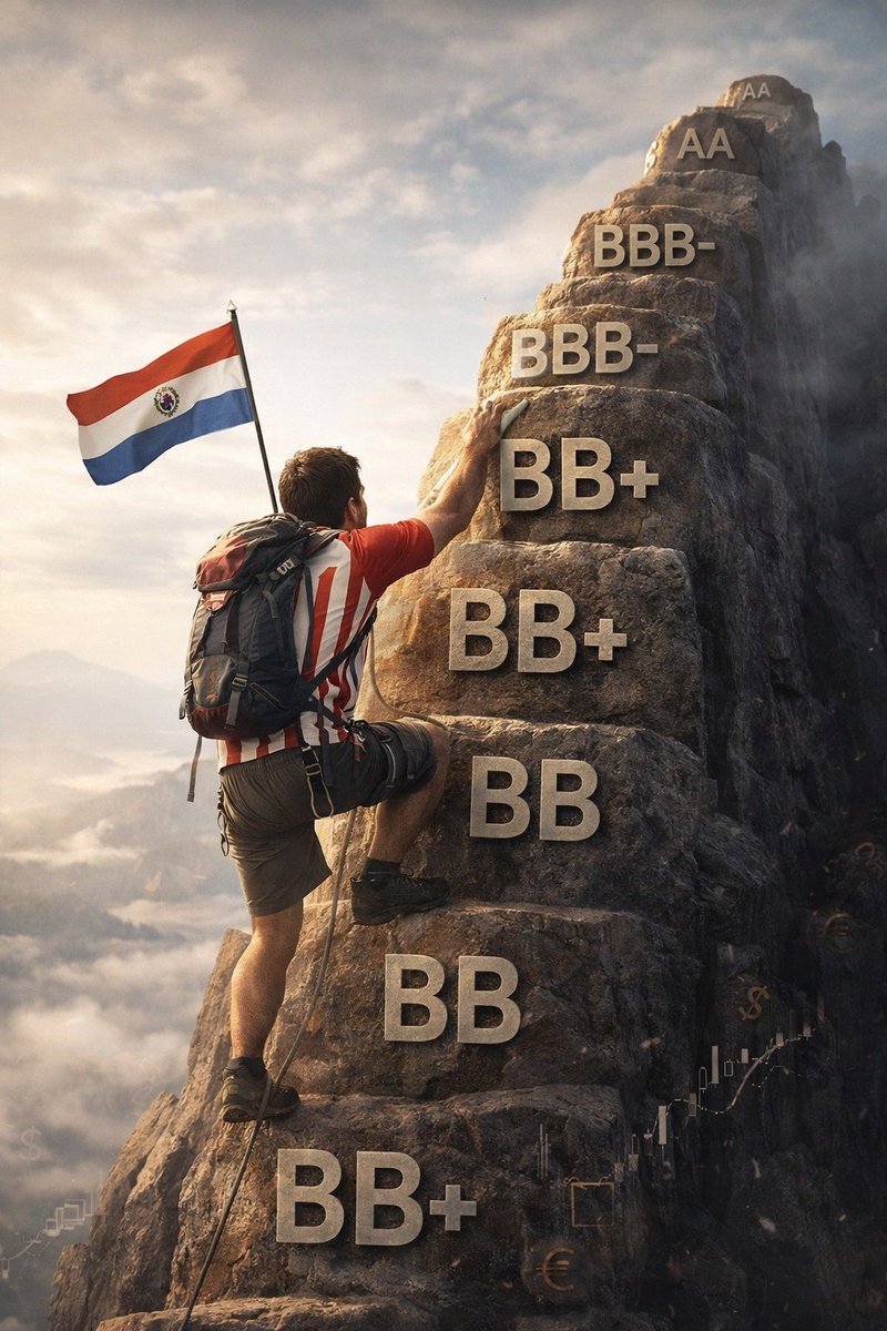 Paraguay sube de liga: ya somos GRADO DE INVERSIÓN (S&amp;P BBB-) 🇵🇾👽🔥

Este ranking de calificación S&amp;P en Latinoamérica (mejor → peor):

A: Chile
BBB+: Uruguay
BBB: México
BBB-: Perú, Panamá, Paraguay
BB+: Guatemala
BB: Colombia, Brasil, Costa Rica, Rep. Dominicana
BB-: Honduras