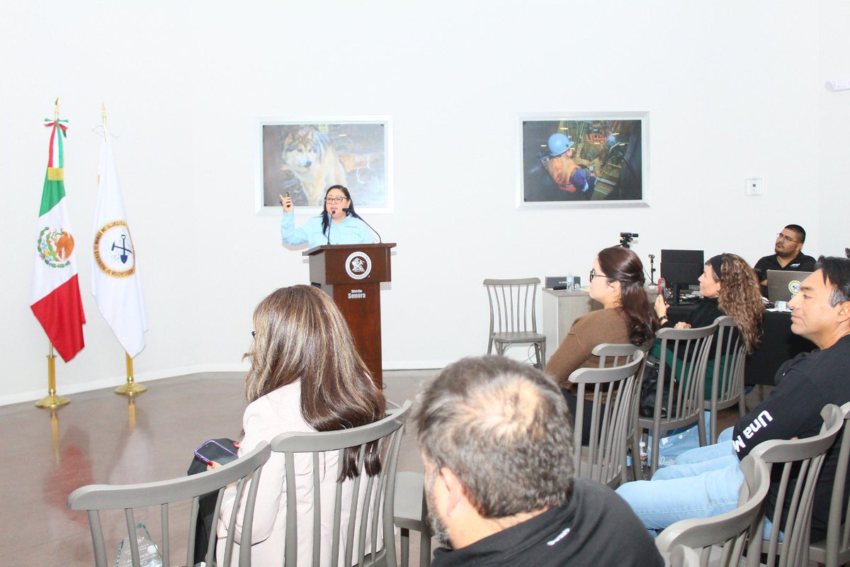 La actividad turística también es minería y un puente de conexión entre la industria con la comunidad, subraya Orieta Fupen, durante su conferencia “Turismo Minero en La Colorada. Alianza para impulsar el desarrollo social”, #CursoSPM2025
 #SonoraElCorazónMineroDeMéxico